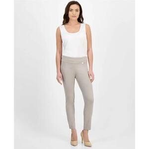 NWT I.N.C. INTERNATIONAL CONCEPTS Mid Rise Tummy Control Beige Skinny Pants 4S